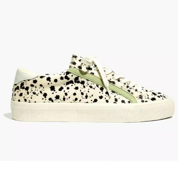 *NIB* Madewell Sidewalk Low Top Sneakers in Splatter Painted Calf Hair - Picture 1 of 7